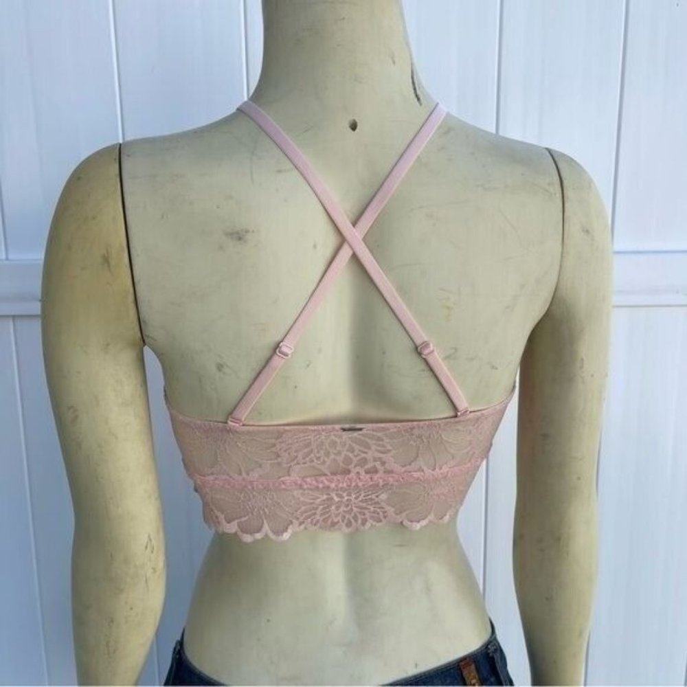Victoria Secret Pink Lace Bralette in light Pink Size S - Picture 3 of 6